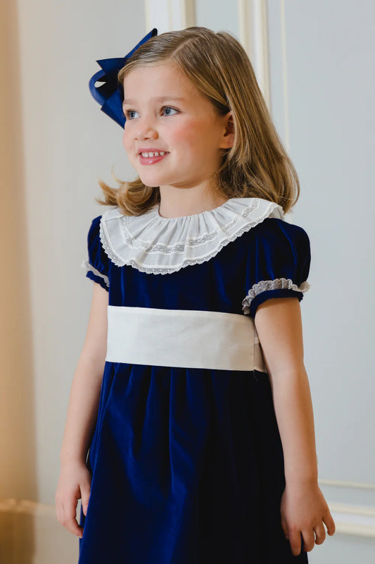 Navy Velvet Dress