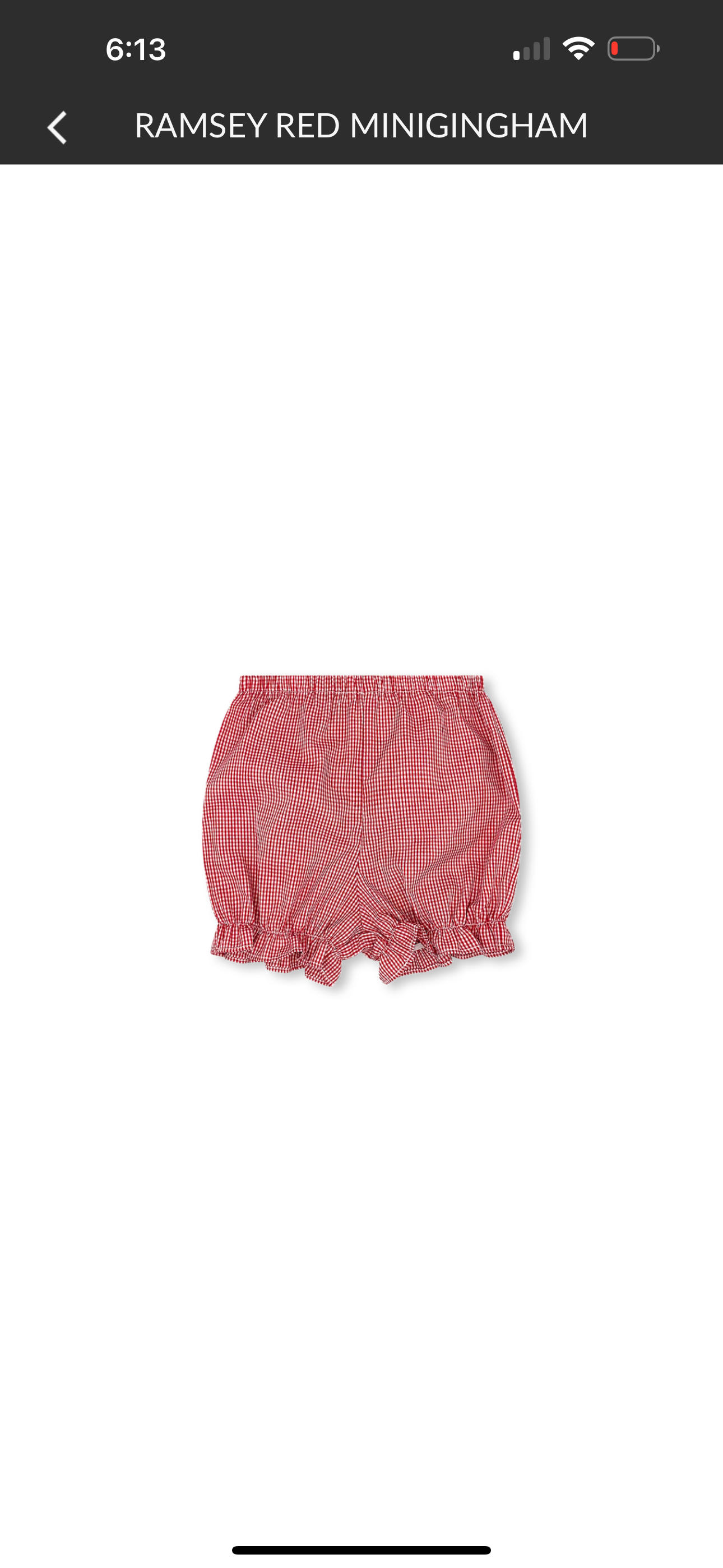 Grace Bloomer - Ramsey Red Minigingham