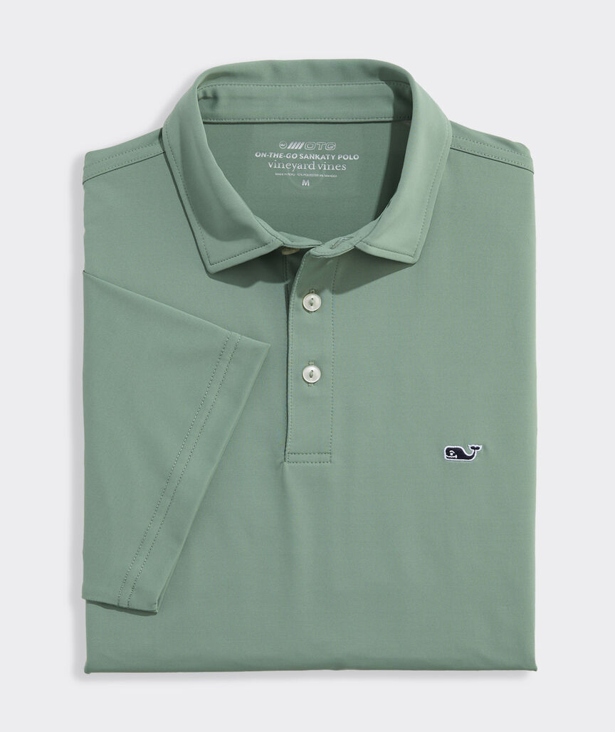 BOYS SOLID SANKATY POLO / OLIVE DUSK