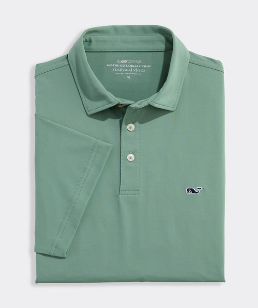 BOYS SOLID SANKATY POLO / OLIVE DUSK
