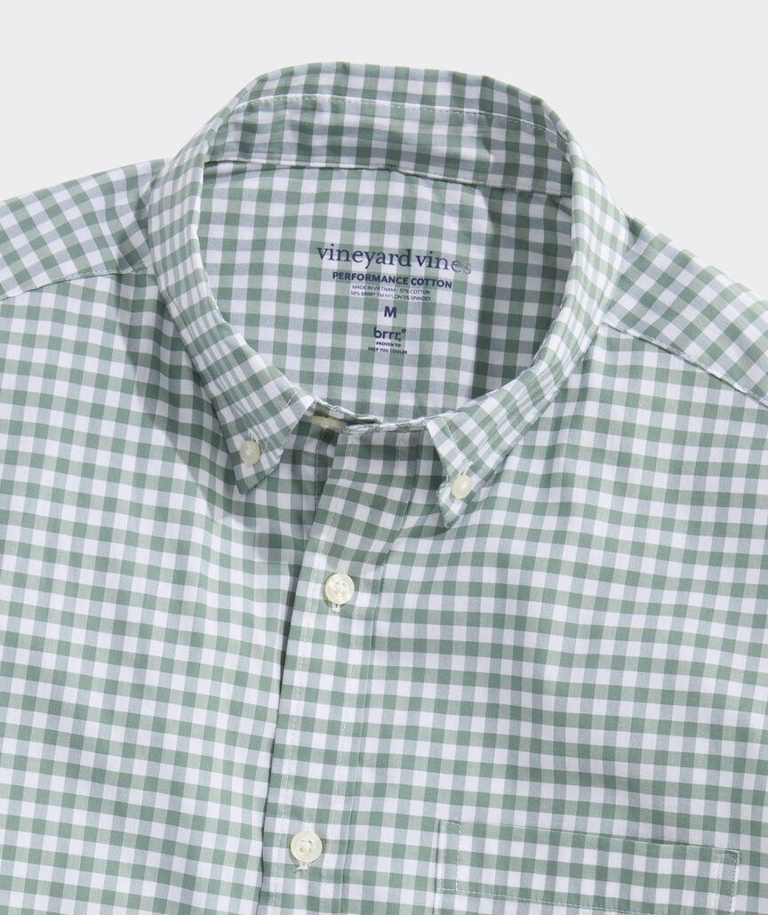 Boys Performance Cotton Button Down