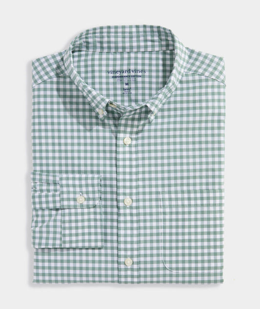Boys Performance Cotton Button Down