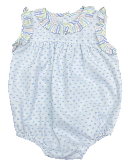 Rosie Bubble Swiss Dot Blue Limited Edition