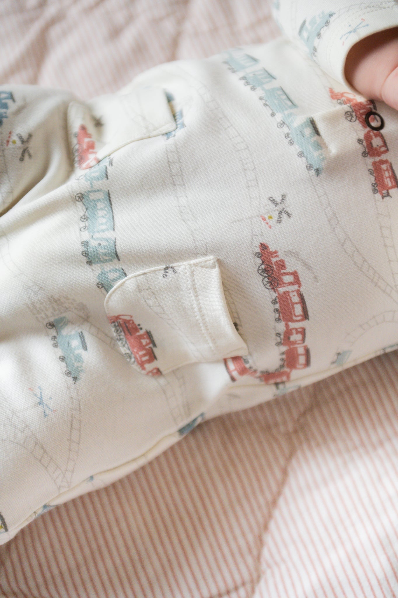 Henley Patch Pocket Romper Locomotive