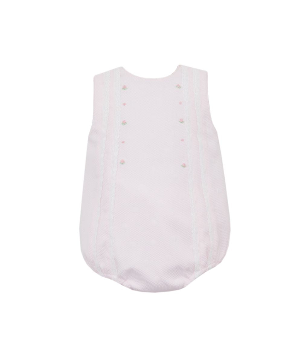 Anastasia-Pink Pique with Swiss Eyelet Bubble