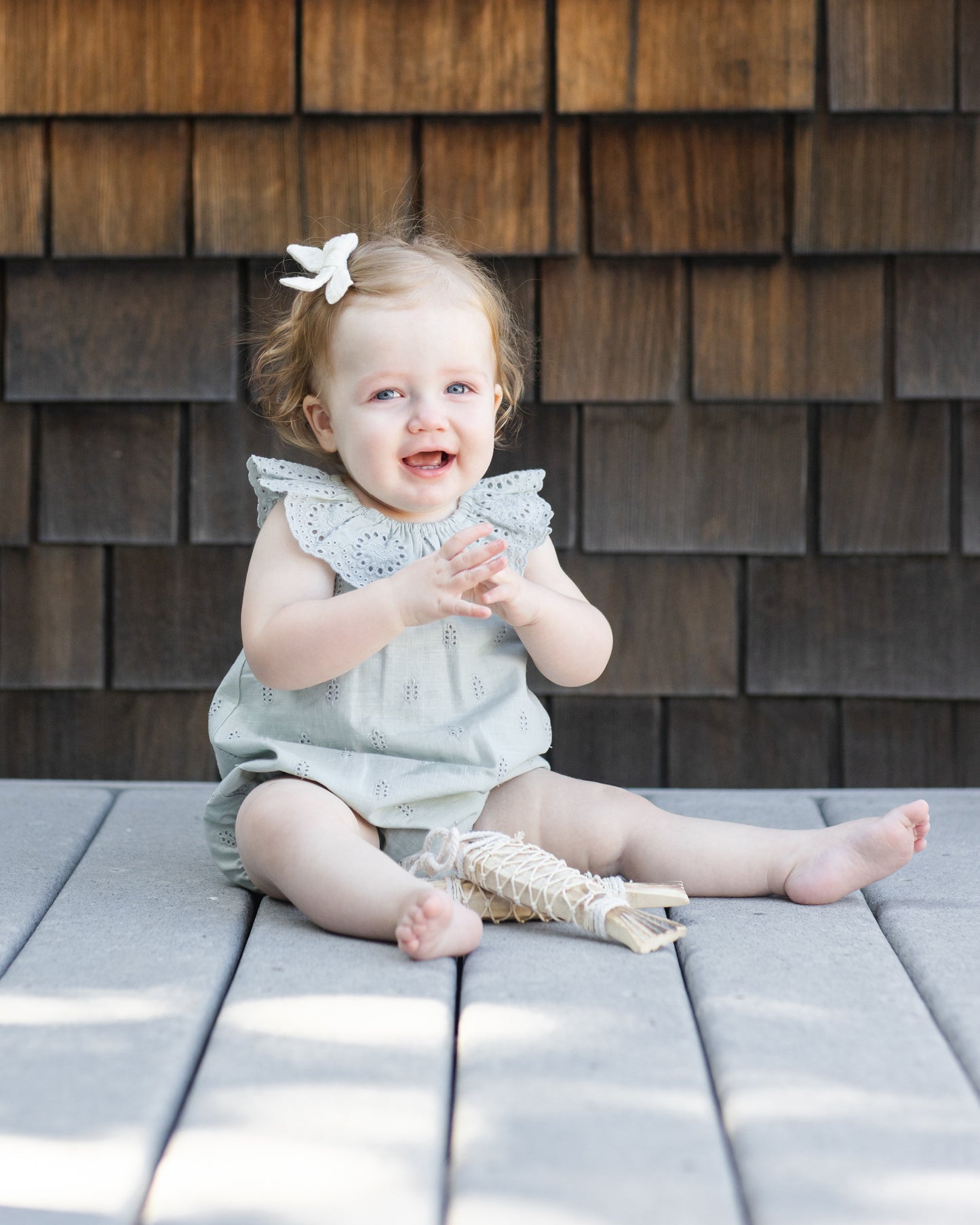 Myla Romper - Seafoam