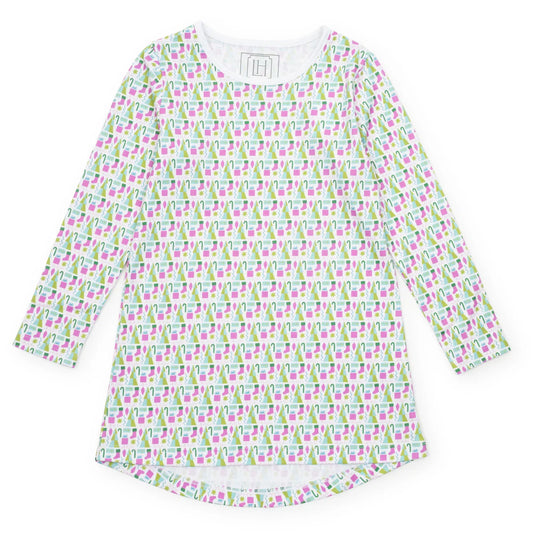 Berkeley Girls' Shirt Dress - Mod Holiday Pink pre order