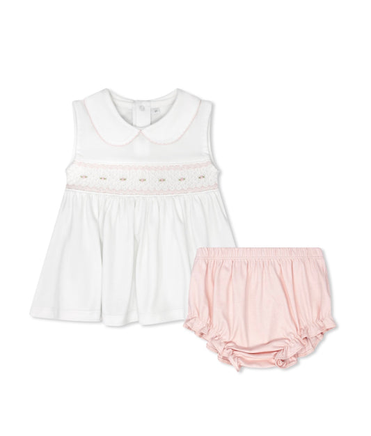 Rose Diaper Set - Palmer Pink Pima, Flowers