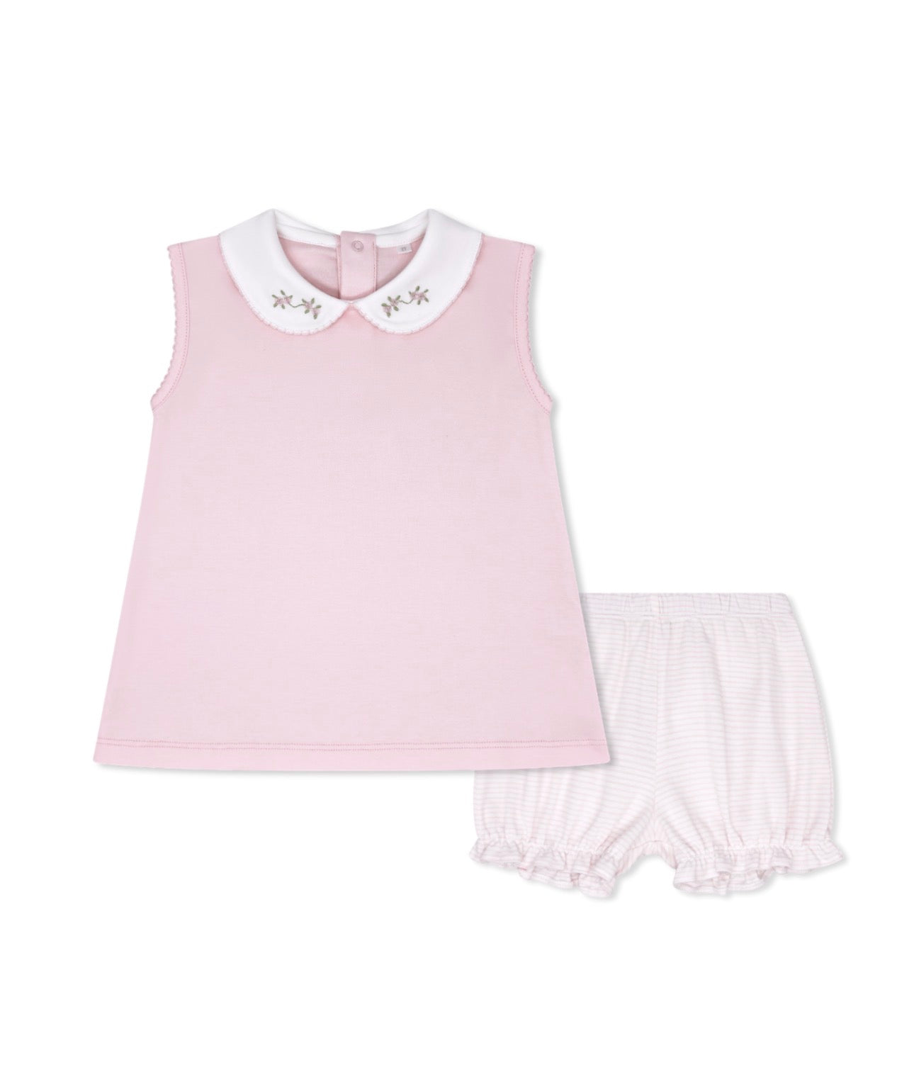 Brooklyn Bloomer Set - Palmer Pink Pima