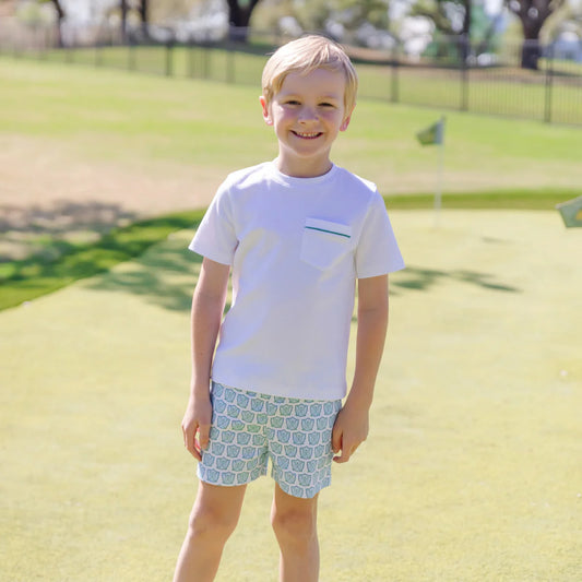 Walker Boys' Short Set - Golf Crest Blue