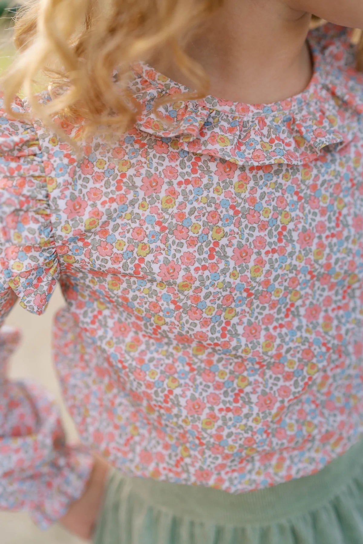 Autumn Garden Blouse and Skirt Set
