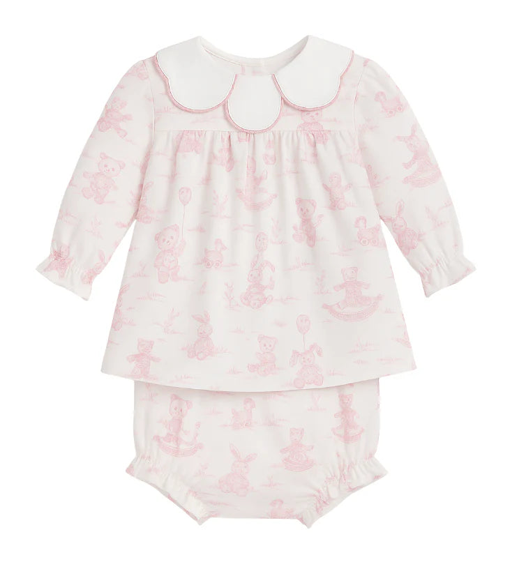 Vintage Toile | Long Sleeve Bloomer Set