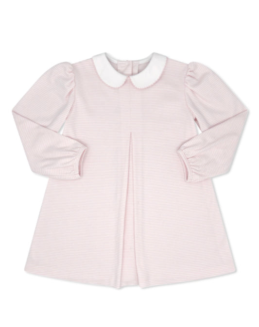 Caroline Dress - Pensacola Pink Ministripe