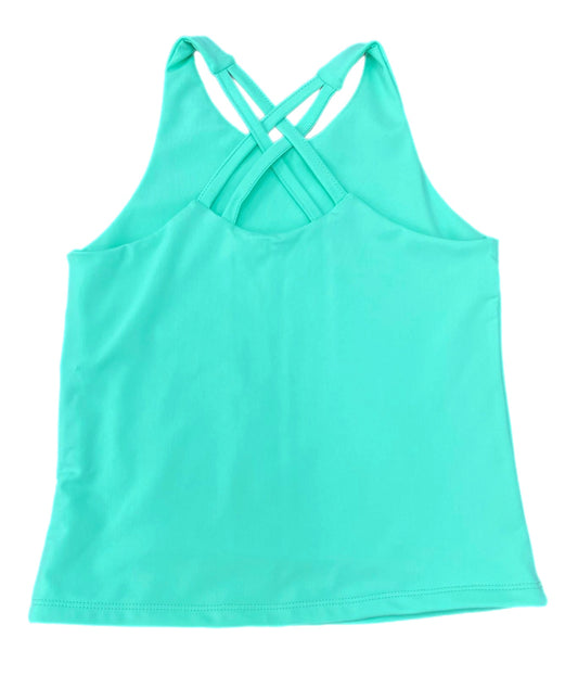 Cross back top - mint *PRESALE*