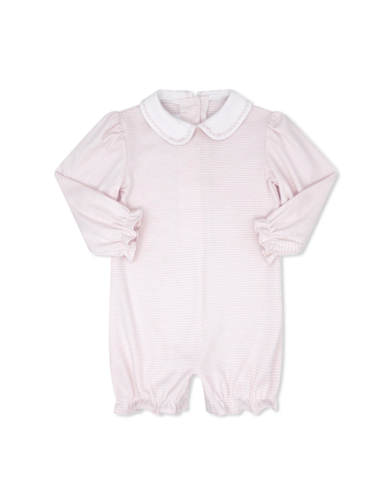 Precious Play Bubble Long Sleeve - Pensacola Pink Ministripe
