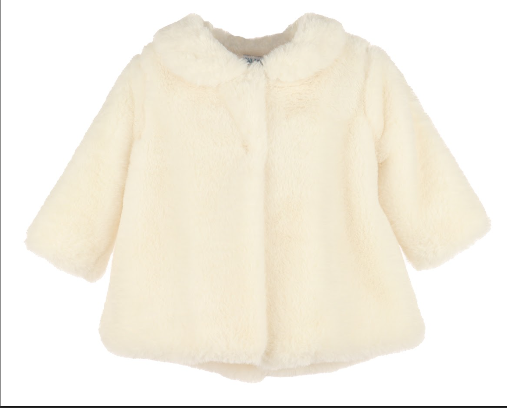 Ivory Cozy Fuzzy Coat