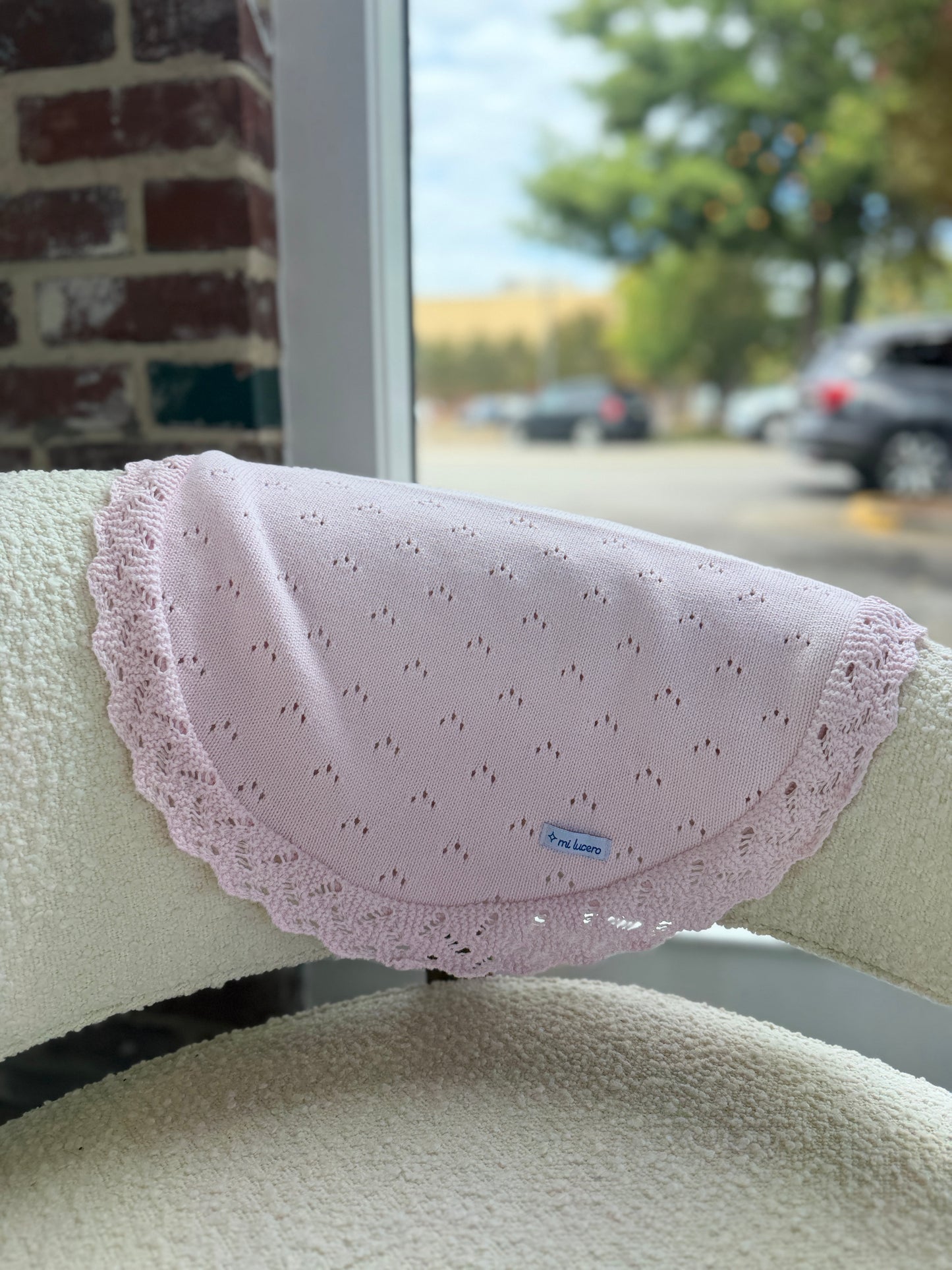 Mi Lucero Pink Stroller Blanket