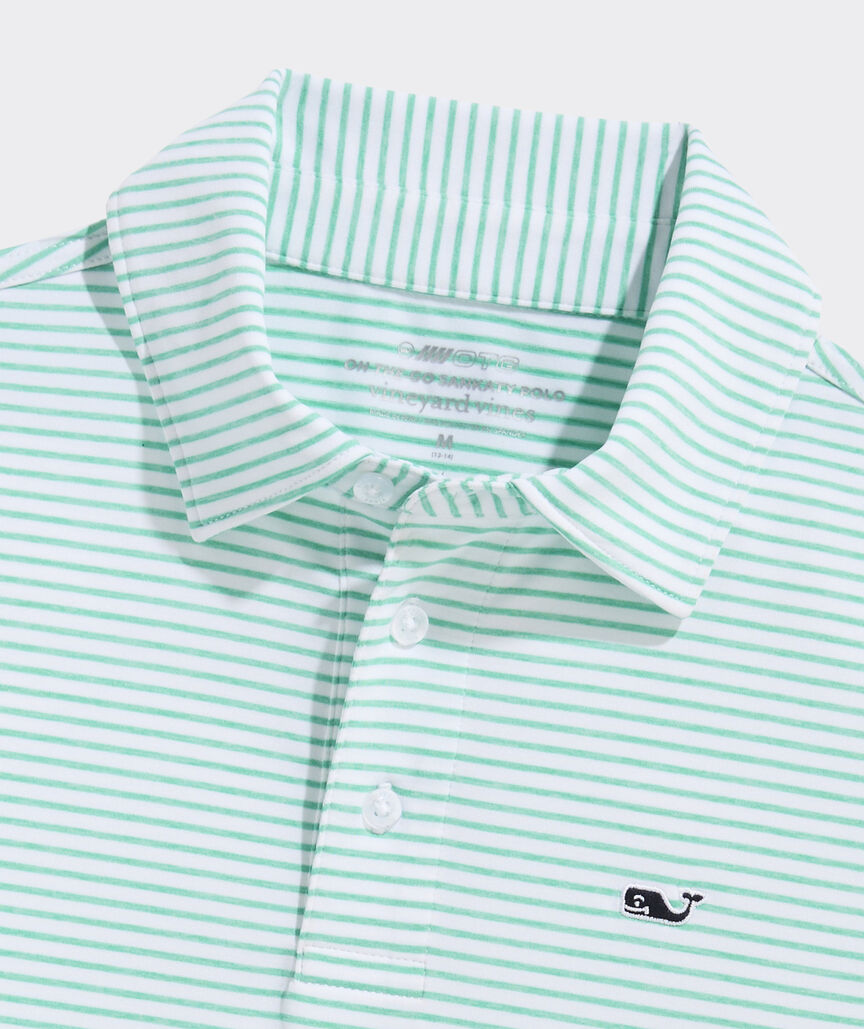 BRADLEY STRIPE SANKATY POLO / ANTIGUA GREEN