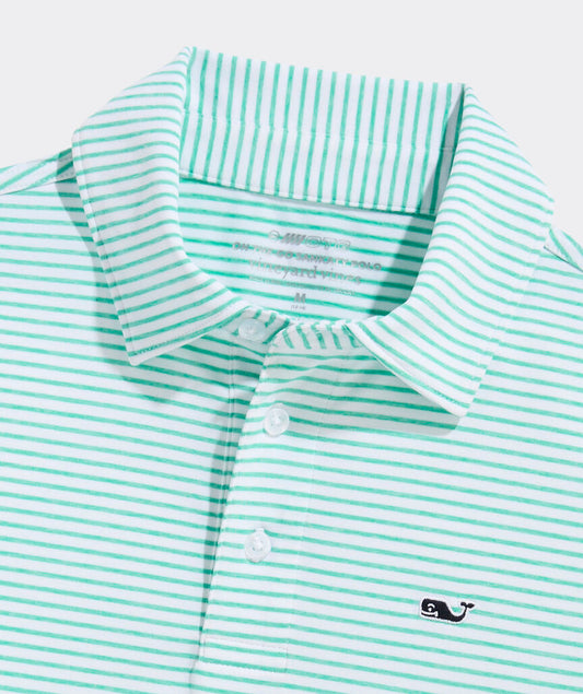BRADLEY STRIPE SANKATY POLO / ANTIGUA GREEN