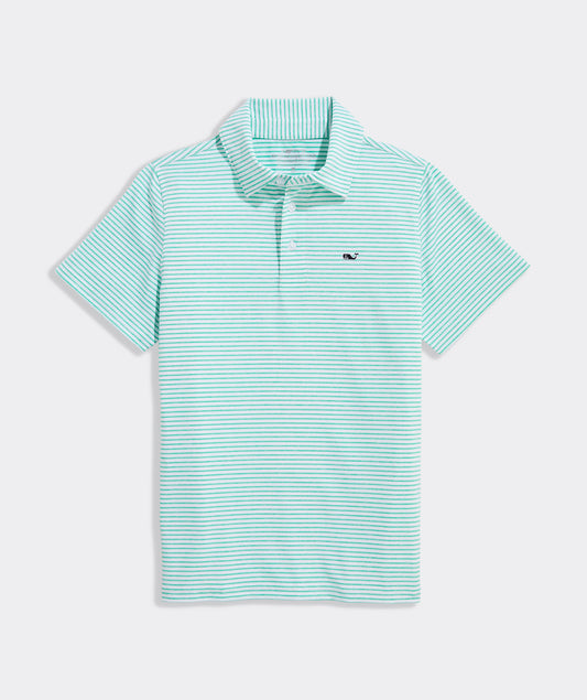 BRADLEY STRIPE SANKATY POLO / ANTIGUA GREEN