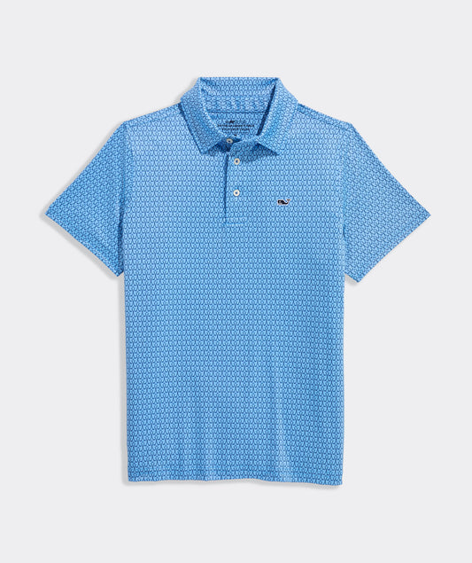 BOYS PRINTED SANKATY POLO / GOLF CLUBS AND WHALE