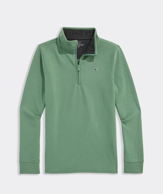 SALTWATER QUARTER ZIP / OLIVE DUSK