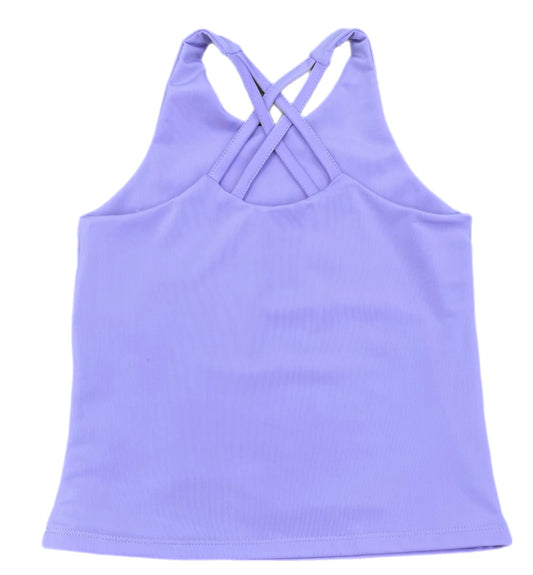 Cross back top - Lavender *PRESALE*