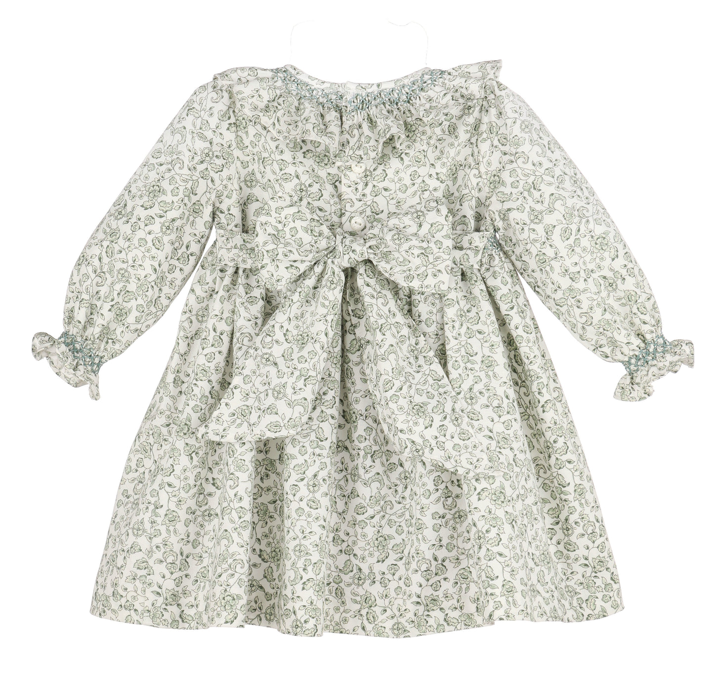 Heirloom Floral Dress - Green