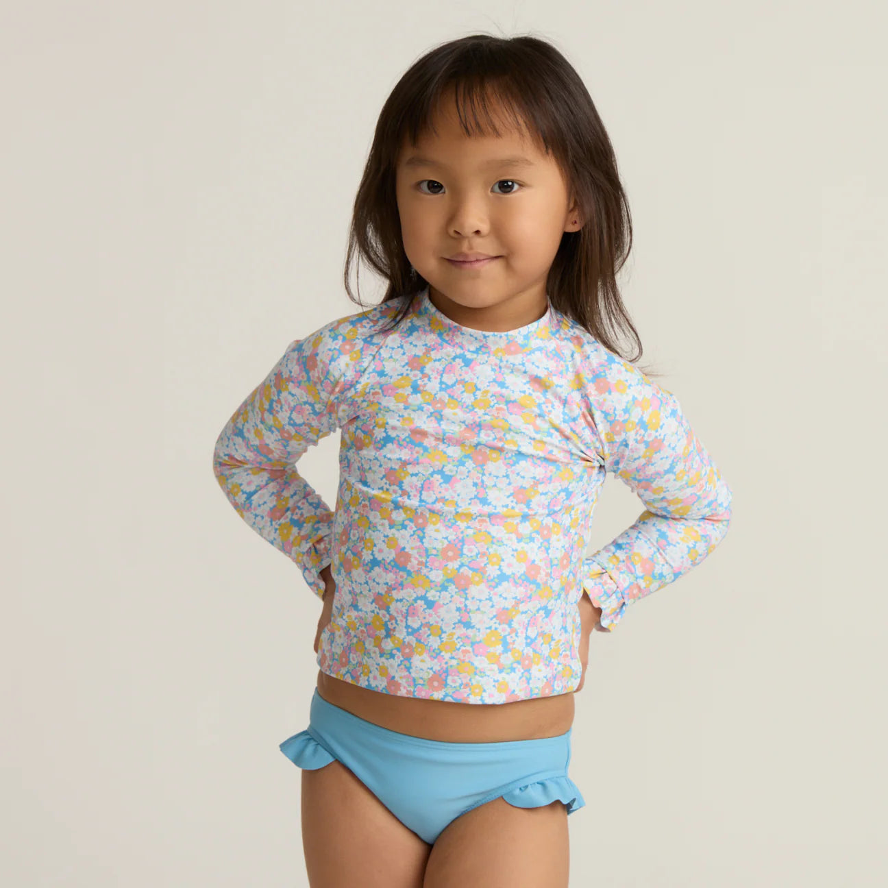 Girls Jasmine Blossom Rashguard Set
