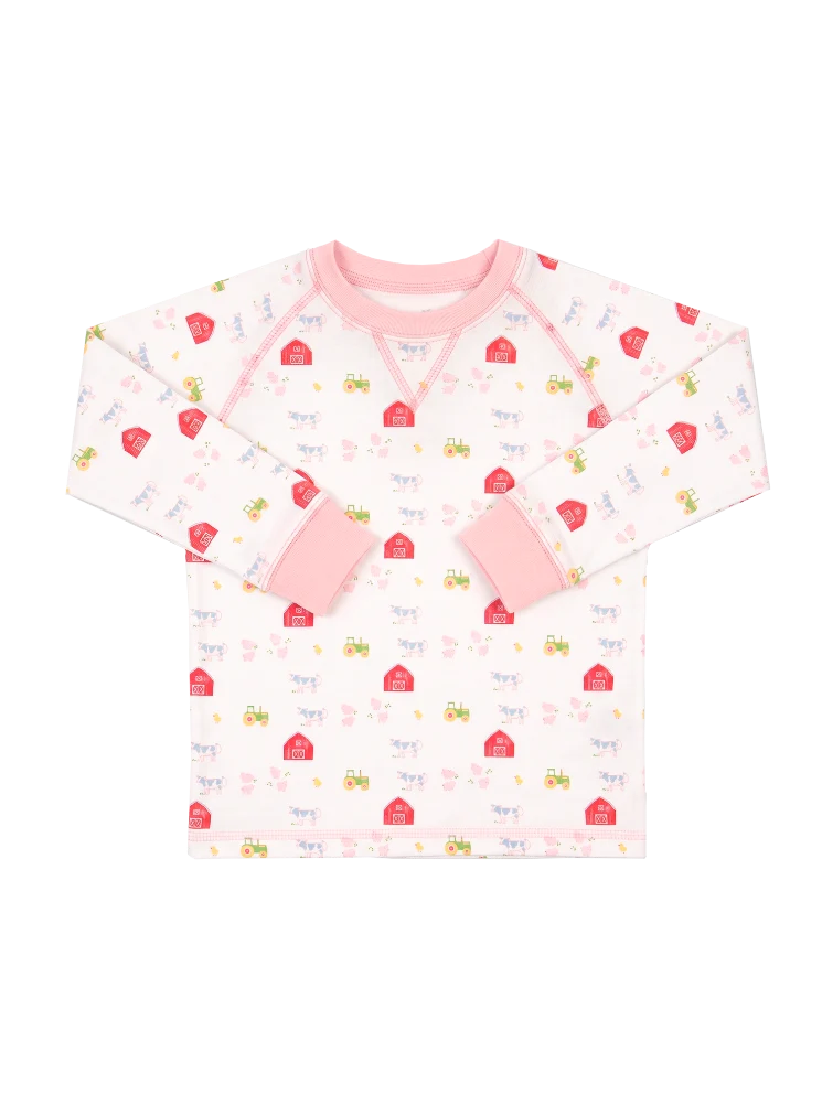 Exclusive Everette Pullover - Barnyard Tales, Pink