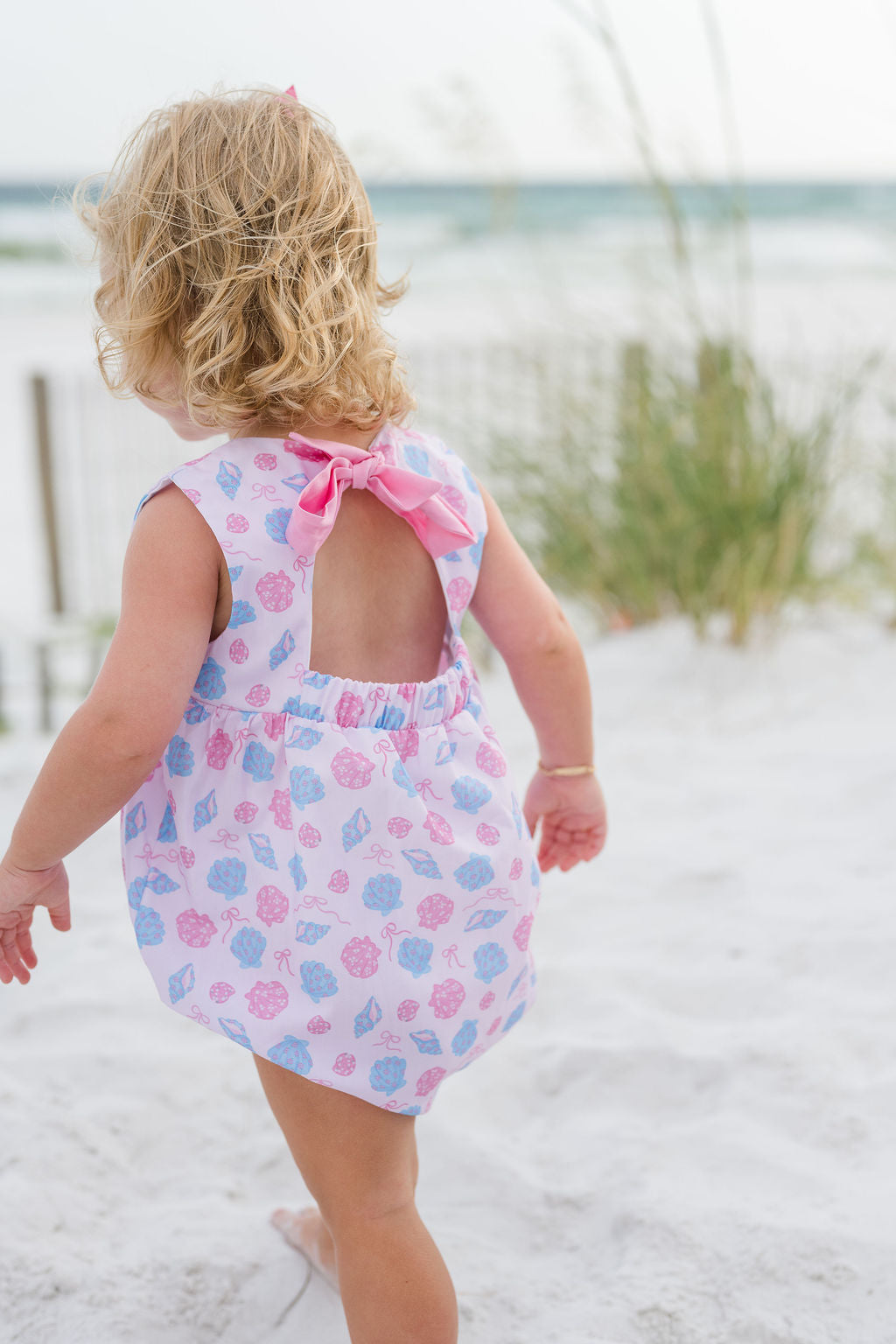 Lottie Bubble - Woven Shells Back Tie Bubble