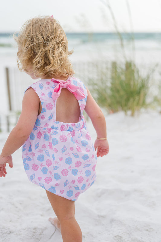 Lottie Bubble - Woven Shells Back Tie Bubble