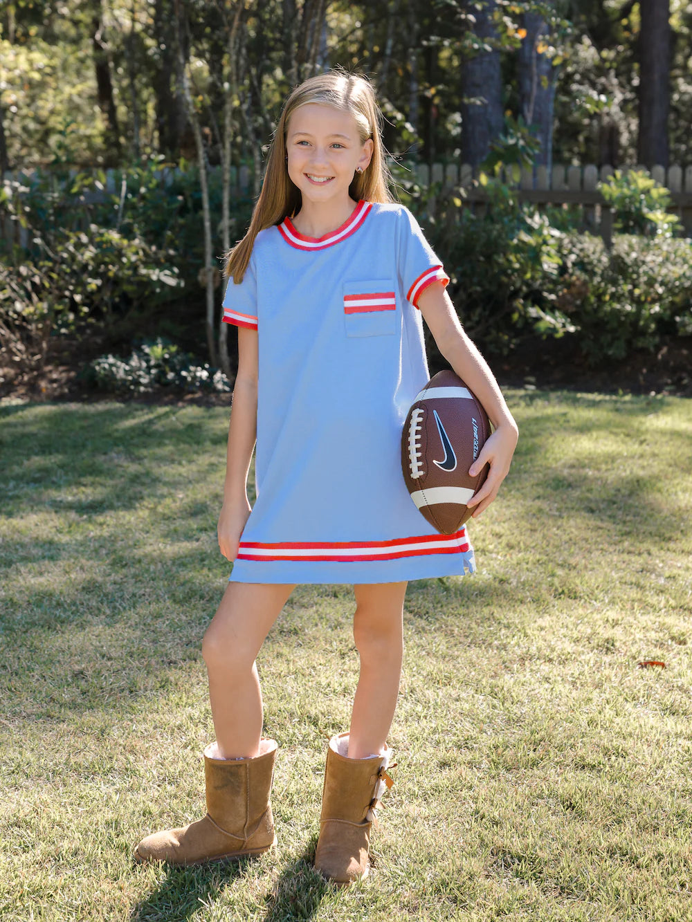 Landry Dress - Game Day Royal