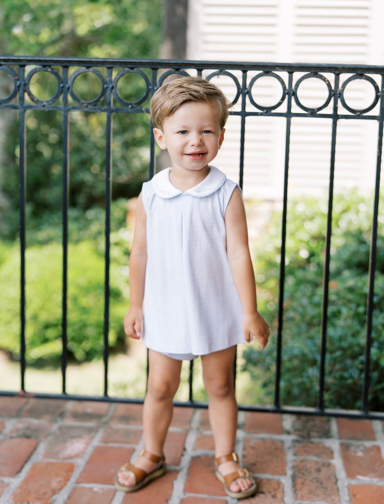 Collier Diaper Set - Palmer Blue Pima, Caterpillar