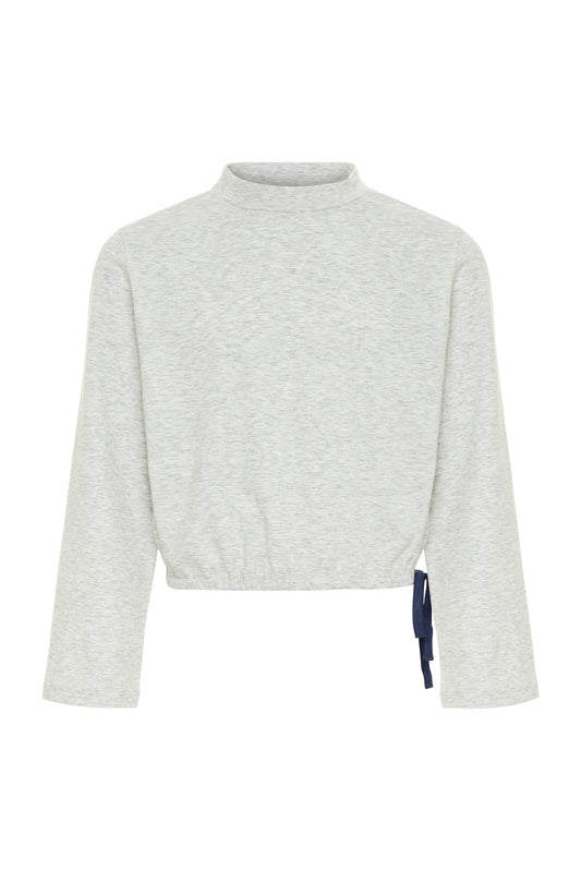 PLEAT- Wesley Top Grey