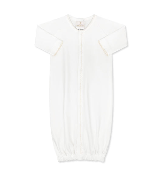 Snuggle Me Saque-White/Ecru- OS