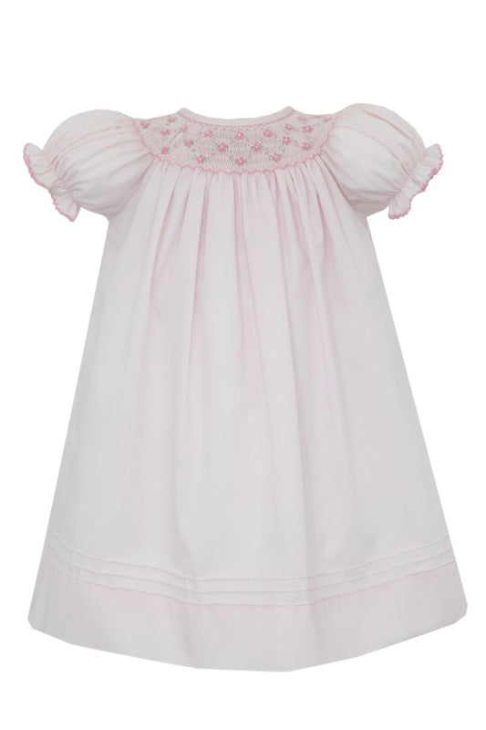 Anabelle - Pink Batiste Bishop Dress