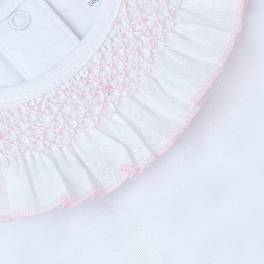 Smocked Short Sleeve Onesie
