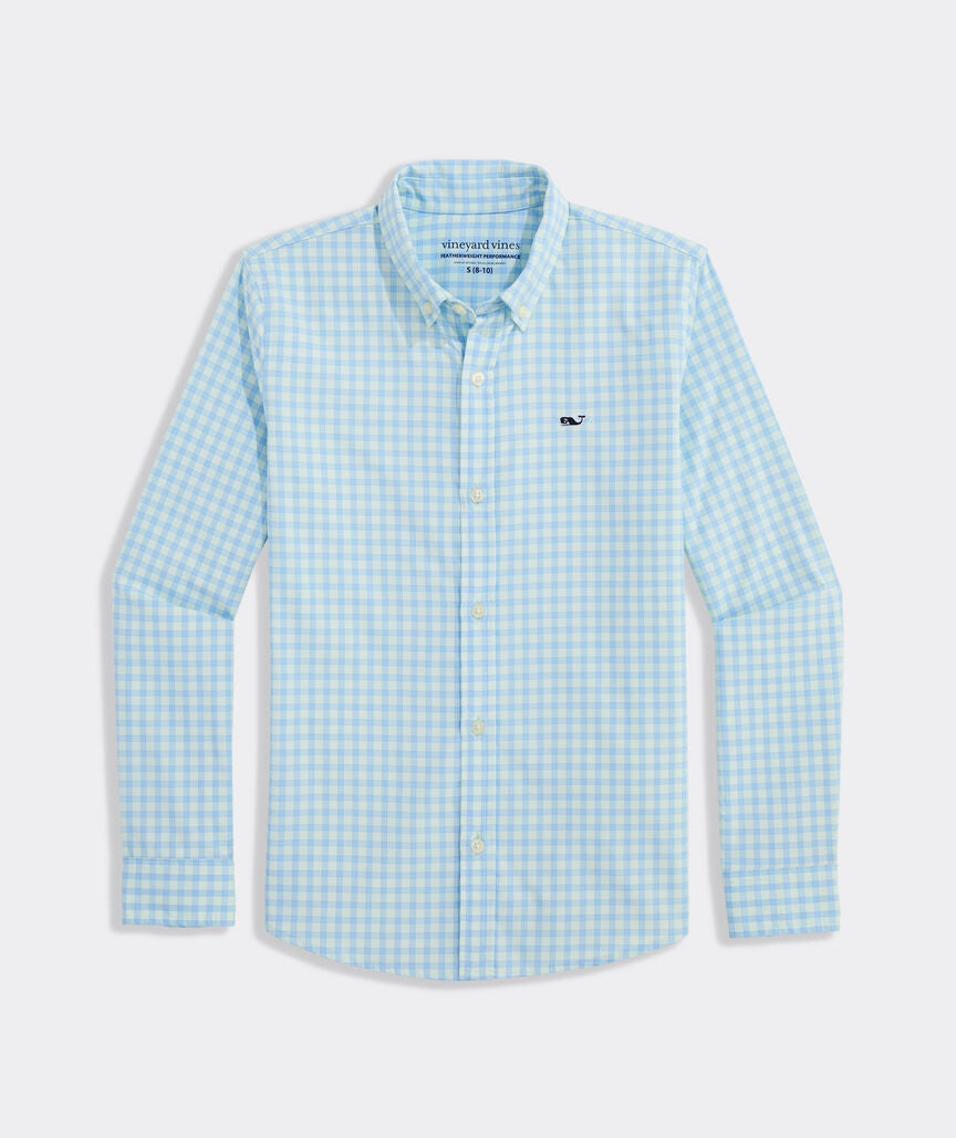Lemon Shark Featherweight Performance Shirt - Aqua Glass