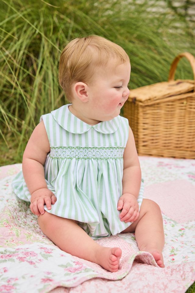 Sleeveless Barrington Bubble - Meriwether Stripe