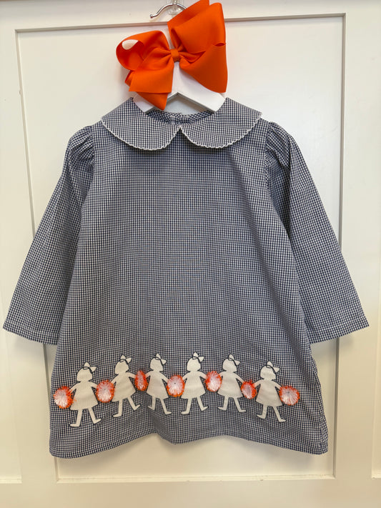 Navy & Orange Manning Dress