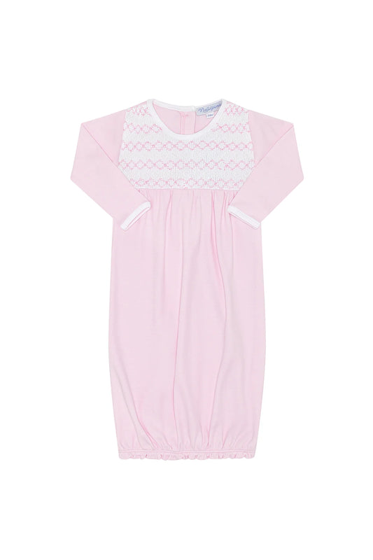 Signature Smocked Girls GownPink - Pink
