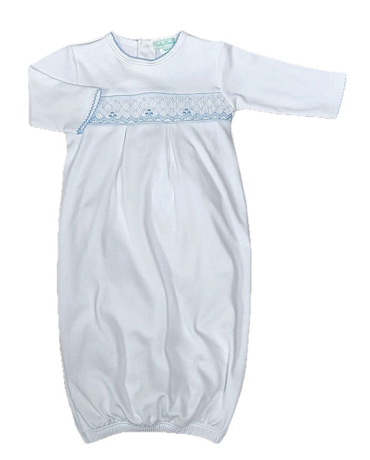 Eden Blue Smocked Gown