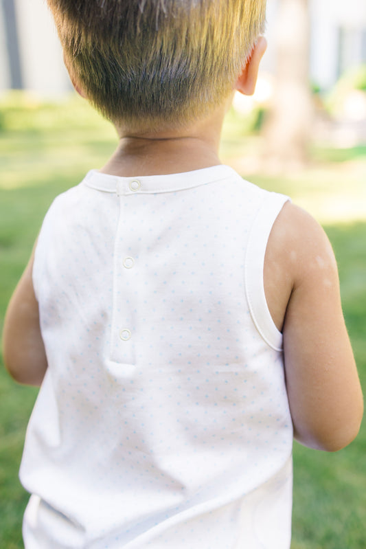 Boy Bubble - Blue Dots