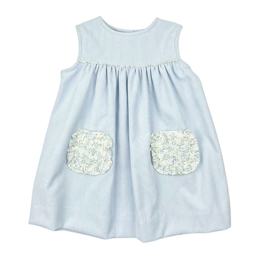 Cece - Blue Floral Pocket Dress