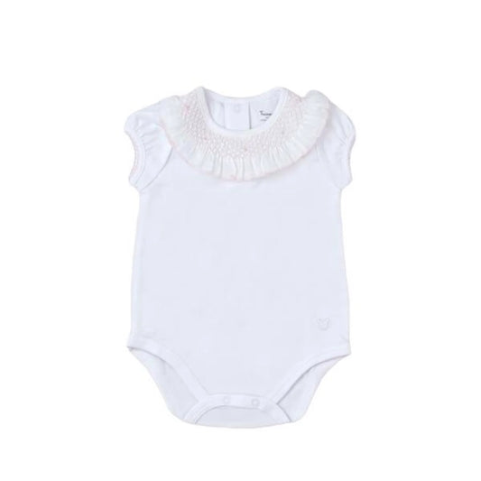 Smocked Short Sleeve Onesie