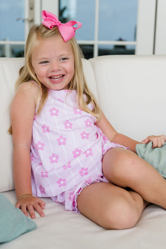 Sammy Banded Short Set Flower Power