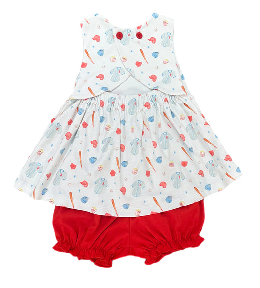 Sophia Bloomer Set - Baseball Bloomer Set *PRESALE*