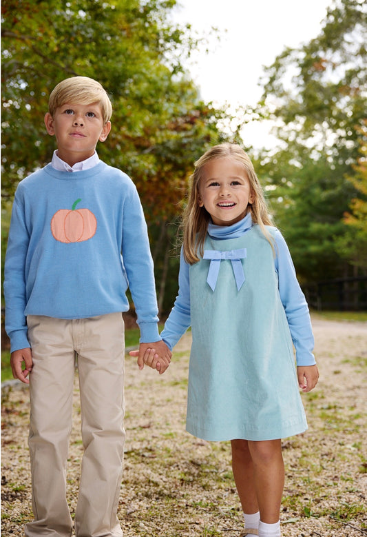 Jilly Jumper- Corduroy- Old Greenwich Green/Sarasota Sky