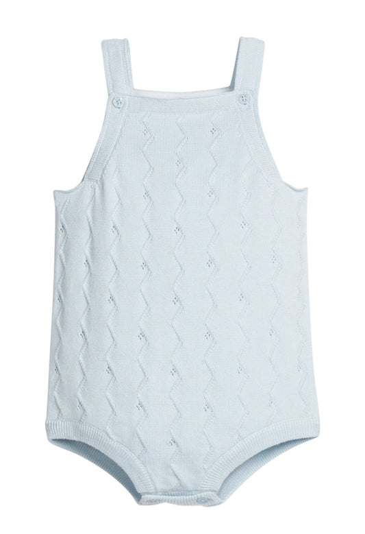 Pointelle Knit Bubble - Light Blue